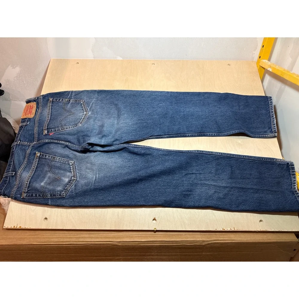 Levis 505 Regular Fit Jeans Mens 38x34 Blue Vintage Y2K Made in Canada Denim
